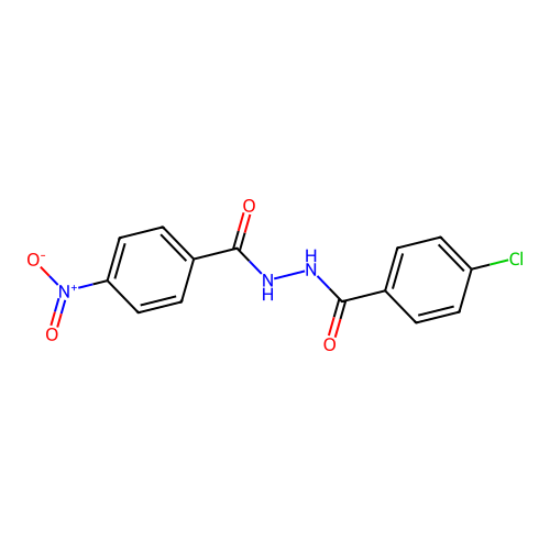 4-chloro-N'-(4-nitrobenzoyl)benzohydrazide structure