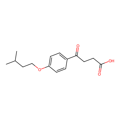 4-[4-(Isopentyloxy)phenyl]-4-oxobutyric acid structure