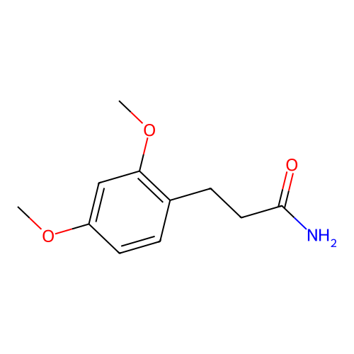 3-(2,4-Dimethoxyphenyl)propanamide structure