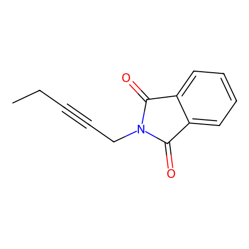 N-(2-Pentynyl)phthalimide structure