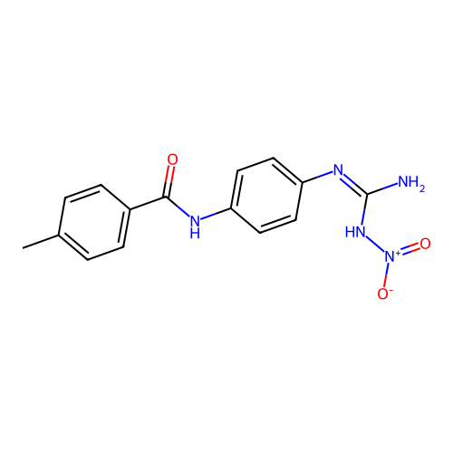 4-Methyl-N-[4-(N'-nitrocarbamimidamido)phenyl]benzamide structure