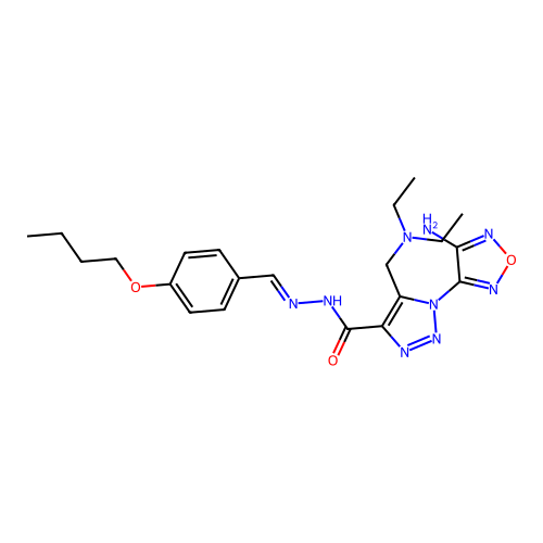 C21H29N9O3 structure