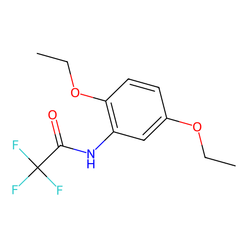 N-(2,5-diethoxyphenyl)-2,2,2-trifluoroacetamide structure