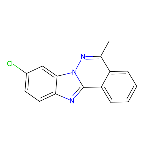 9-Chloro-5-methylbenzimidazo[2,1-a]phthalazine structure