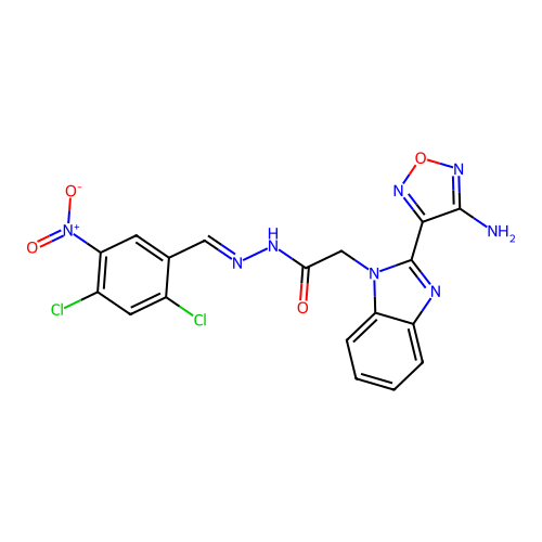 C18H12Cl2N8O4 structure