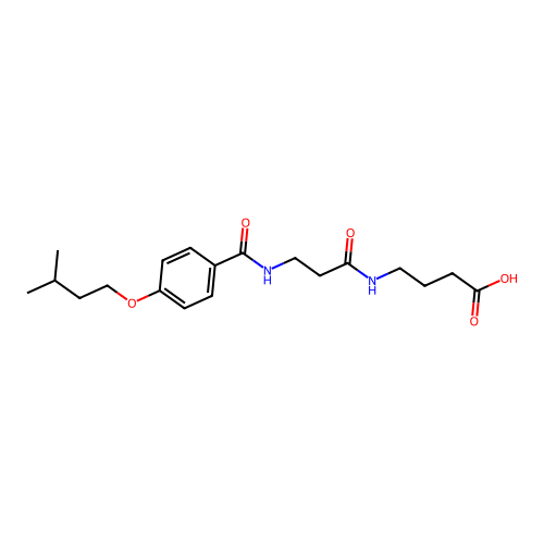 4-(3-(4-(Isopentyloxy)benzamido)propanamido)butanoic acid structure