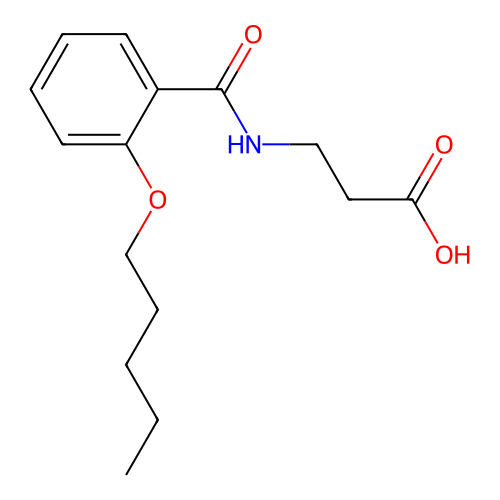 3-(2-Pentyloxy-benzoylamino)-propionic acid structure