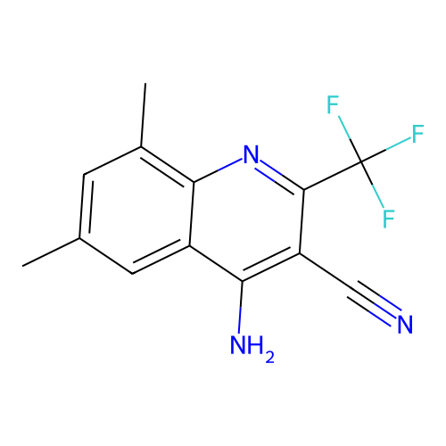 4-Amino-6,8-dimethyl-2-(trifluoromethyl)quinoline-3-carbonitrile structure