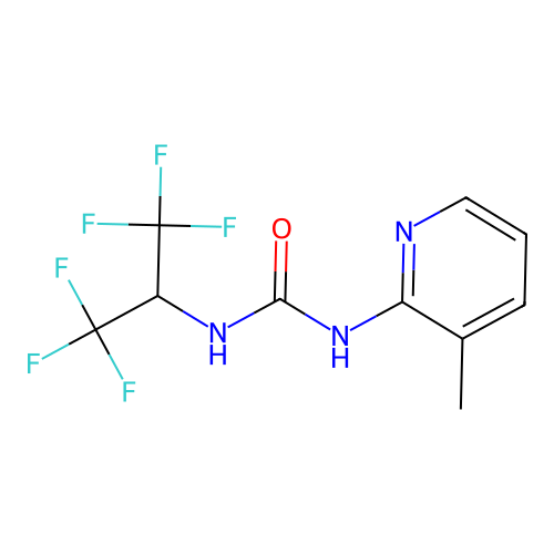 1-(1,1,1,3,3,3-Hexafluoropropan-2-yl)-3-(3-methylpyridin-2-yl)urea structure