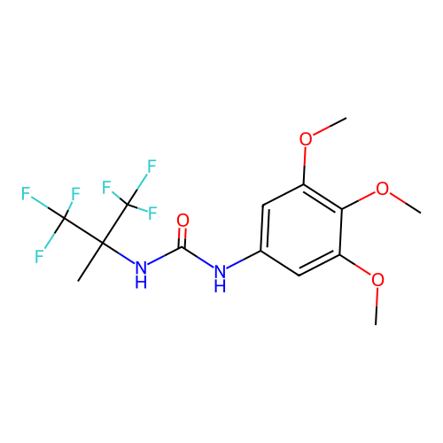 1-(1,1,1,3,3,3-Hexafluoro-2-methylpropan-2-yl)-3-(3,4,5-trimethoxyphenyl)urea structure