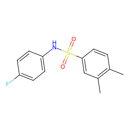 [(3,4-Dimethylphenyl)sulfonyl](4-fluorophenyl)amine structure