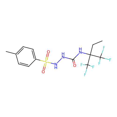 C13H15F6N3O3S structure