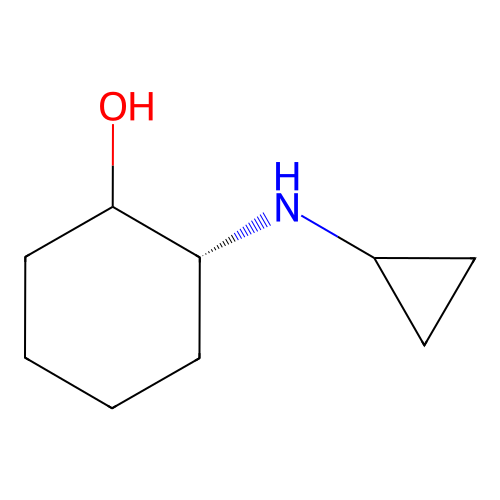 (2R)-2-(cyclopropylamino)cyclohexan-1-ol structure