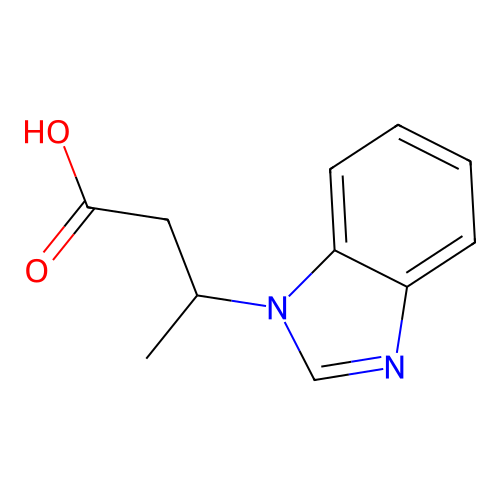 3-(1H-benzimidazol-1-yl)butanoic acid structure