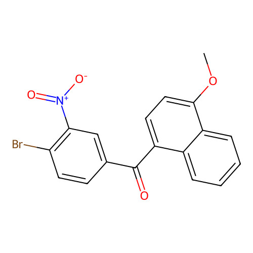 (4-Bromo-3-nitrophenyl)(4-methoxynaphthalen-1-yl)methanone structure