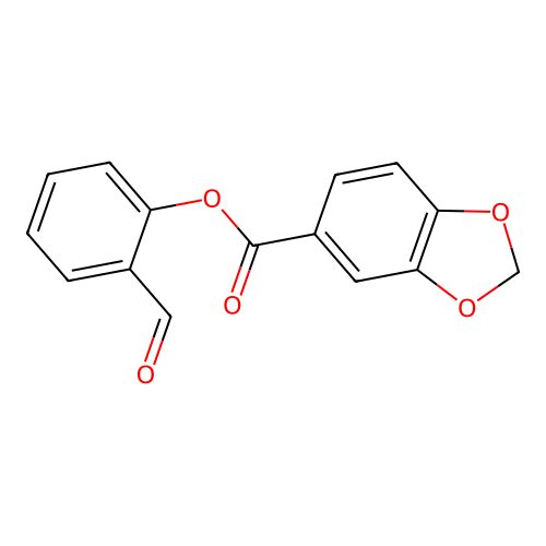 2-Formylphenyl 1,3-benzodioxole-5-carboxylate structure