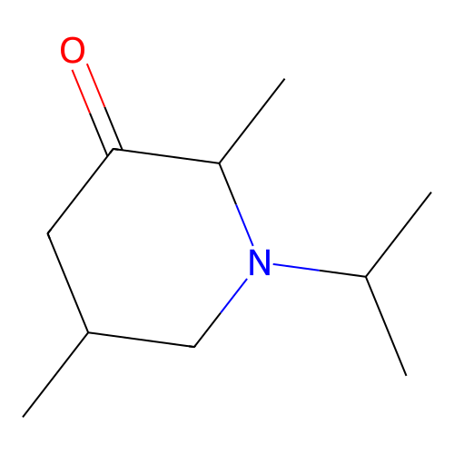Azacyclohexan-3-one, 1-isopropyl-2,5-dimethyl- structure