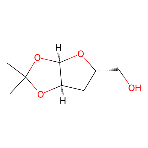 ((3aR,5S,6aR)-2,2-dimethyltetrahydrofuro[2,3-d][1,3]dioxol-5-yl)methanol structure