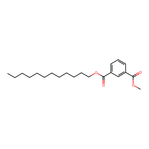 Isophthalic acid, dodecyl methyl ester structure