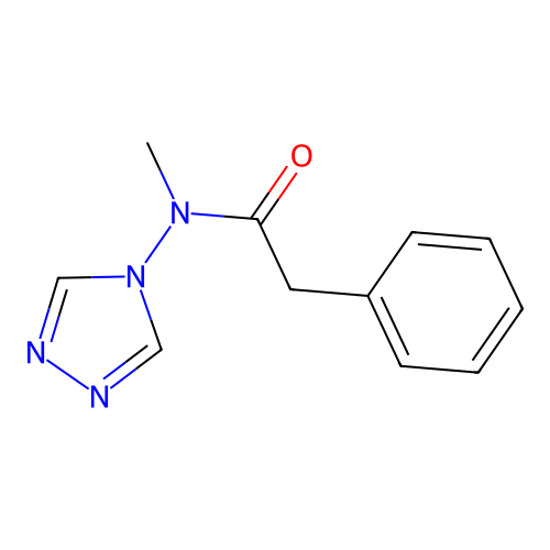N-methyl-2-phenyl-N-(4H-1,2,4-triazol-4-yl)acetamide structure