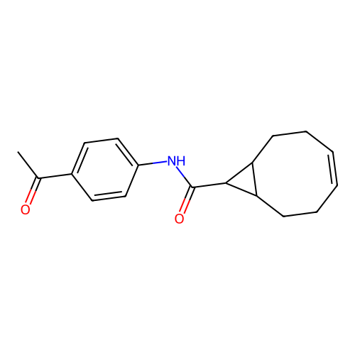 N-(4-Acetylphenyl)bicyclo[6.1.0]non-4-ene-9-carboxamide structure