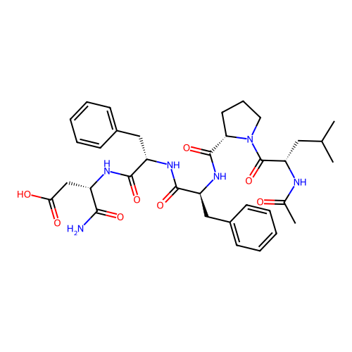 Acetyl-(Pro18,Asp21)-Amyloid b-Protein (17-21) amide structure