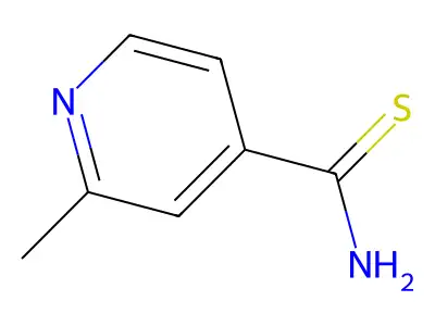 2-Methylpyridine-4-carbothioamide structure
