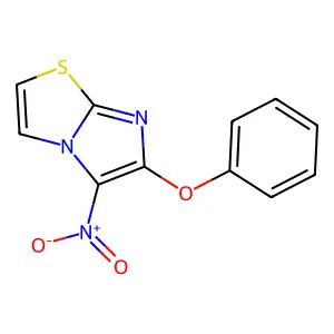 5-Nitro-6-phenoxyimidazo[2,1-b][1,3]thiazole structure