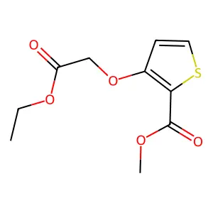 Methyl 3-(2-ethoxy-2-oxoethoxy)thiophene-2-carboxylate structure