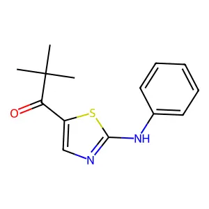 1-(2-Anilino-1,3-thiazol-5-yl)-2,2-dimethyl-1-propanone structure