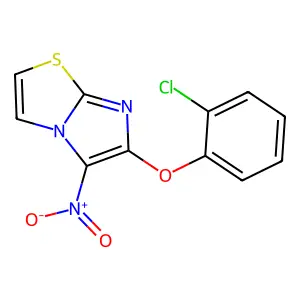 6-(2-Chlorophenoxy)-5-nitroimidazo[2,1-b][1,3]thiazole structure
