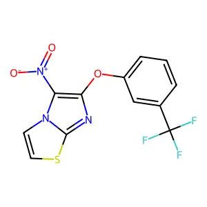5-Nitro-6-[3-(trifluoromethyl)phenoxy]imidazo[2,1-b][1,3]thiazole structure