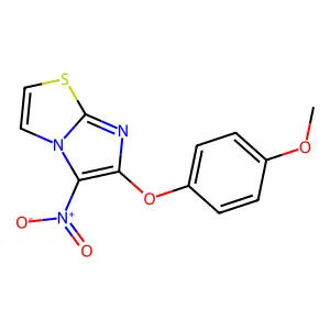 6-(4-Methoxyphenoxy)-5-nitroimidazo[2,1-b][1,3]thiazole structure