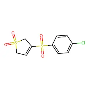 3-(4-Chlorophenyl)sulfonyl-2,5-dihydrothiophene 1,1-dioxide structure