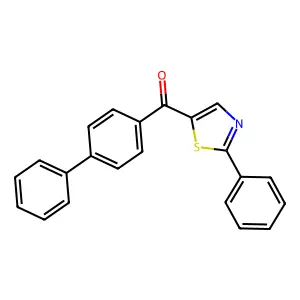 [1,1'-Biphenyl]-4-yl(2-phenyl-5-thiazolyl)methanone structure