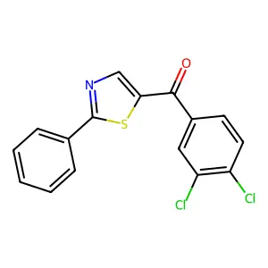 (3,4-Dichlorophenyl)(2-phenyl-5-thiazolyl)methanone structure