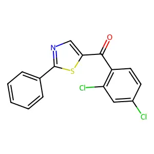 (2,4-Dichlorophenyl)(2-phenyl-1,3-thiazol-5-yl)methanone structure