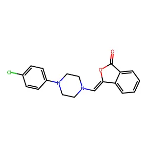 (Z)-3-((4-(4-Chlorophenyl)piperazin-1-yl)methylene)isobenzofuran-1(3H)-one structure