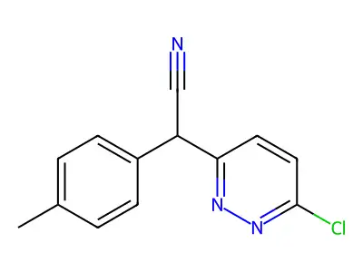 (6-Chloropyridazin-3-yl)(4-methylphenyl)acetonitrile structure