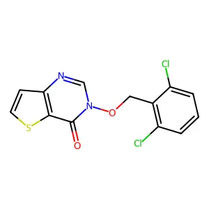 3-[(2,6-Dichlorophenyl)methoxy]thieno[3,2-d]pyrimidin-4-one structure