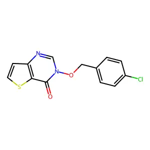 3-[(4-chlorobenzyl)oxy]thieno[3,2-d]pyrimidin-4(3H)-one structure