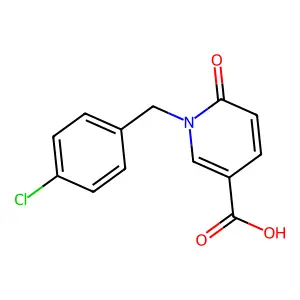 1-(4-Chlorobenzyl)-6-oxo-1,6-dihydropyridine-3-carboxylic acid structure