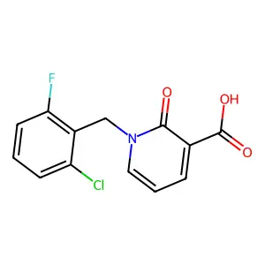 1-(2-Chloro-6-fluorobenzyl)-2-oxo-1,2-dihydro-3-pyridinecarboxylic acid structure