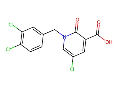 5-Chloro-1-(3,4-Dichlorobenzyl)-2-Oxo-1,2-Dihydro-3-Pyridinecarboxylic Acid structure