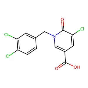 5-Chloro-1-(3,4-dichlorobenzyl)-6-oxo-1,6-dihydro-3-pyridinecarboxylic acid structure