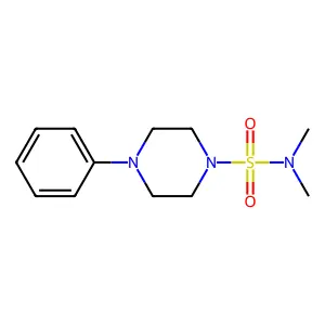 N,N-dimethyl-4-phenylpiperazine-1-sulfonamide structure