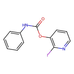 2-iodo-3-pyridinyl N-phenylcarbamate structure