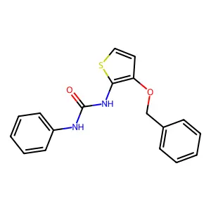 N-[3-(benzyloxy)-2-thienyl]-N'-phenylurea structure