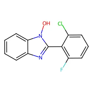 2-(2-chloro-6-fluorophenyl)-1H-1,3-benzimidazol-1-ol structure