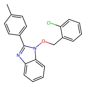 1-[(2-chlorobenzyl)oxy]-2-(4-methylphenyl)-1H-1,3-benzimidazole structure